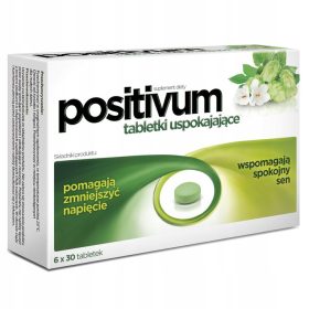   Pomirjevalne tablete Aflofarm Positivum za pozitiven razpoloženje in zdrav spanec - 180 tablet