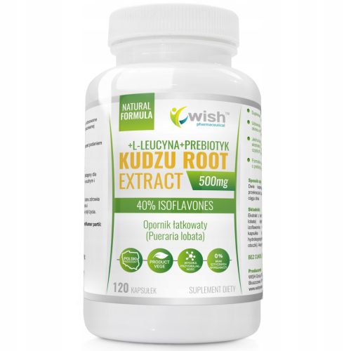 Ekstrakt Korena Kudzu 500mg z 40% Izoflavonov + L-Levcin + Prebiotik - Brez umetnih Polnil