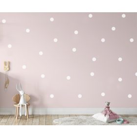   BELE PIKE, DEKORATIVNE NAKLEJKE ZA HITRO PREOBRAZBO OTROŠKE SOBE, 105 KOM