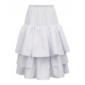 Obhajilni spodnji plašč s trojnimi širokimi volančki