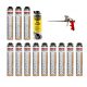 Paket lepila za stiropor Soudal Soudatherm 12x + Cistič + Pištola