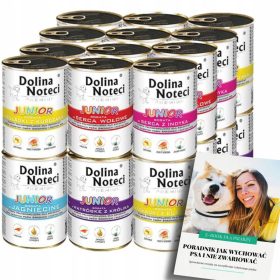   DOLINA NOTECI PREMIUM visoko kakovostna mokra hrana za pasje mladiče Mix 24x400g + E-KNJIGA DOG