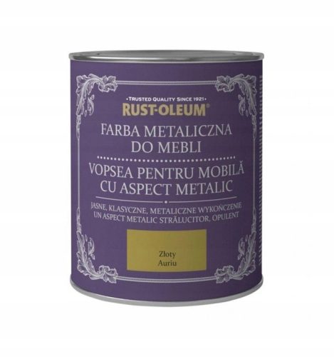 Metalik barva za pohištvo Rust-Oleum 125 ml zlata