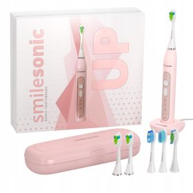 Smilesonic UP Pink sonična zobna ščetka s 6 glavami
