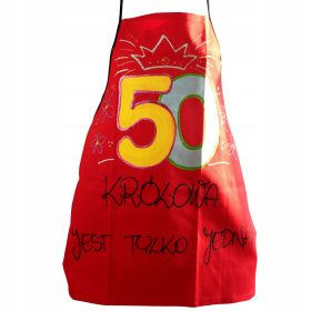 Fartuš ročno poslikan ob 50. ROJSTNEM DNEVU za žensko