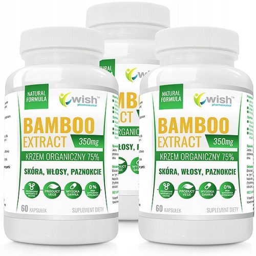 Bambusov ekstrakt 350 mg za lepši videz kože, las in nohtov - VegeWish