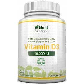Vitamin D3 10000 IU Nu U Nutrition - 365 kapsul za celo leto