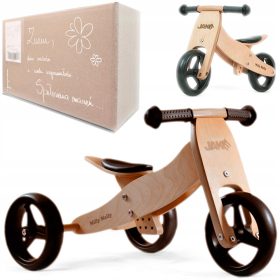 Leseni tricikel Balance Bike 3 v 1 za enoletnika