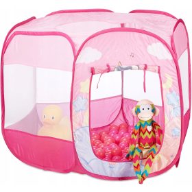   Otroški grad s suhim bazenom in žogicami za zabavo in terapijo integracije sensoryčnega razvoja. Lahek, prenosen in enostaven za čiščenje, ščiti pred UV žarki. Vključuje 100 koloriranih žogic za dodat