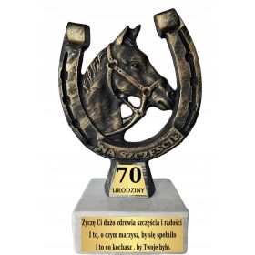   Darilna želja za 80. rojstni dan - Podkovana statueta s posvetilom