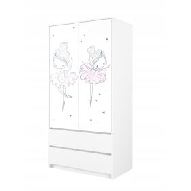 Otroška omara Baby Boo 90 x 180 x 55 cm bela