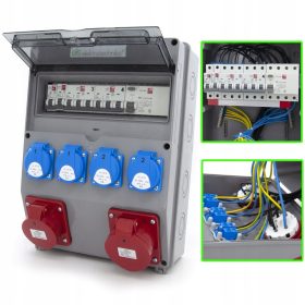   ELS Elektrotehnika Zaščitena gradbena stikalnica 32A 16A 4*230