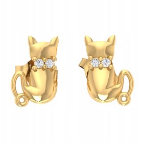 ZLATA UHANIČKA MAČKA S SAFIRJI PR. 585