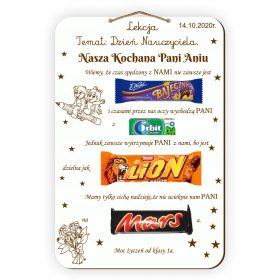 Darilo za učitelja DIPLOMA Sladka plaketa