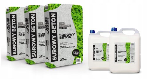 Beton dekorativni omet arhitekturni surov 22 kg - SET