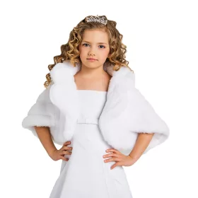 Prvo obhajilno ogrinjalo iz umetnega krzna, velikost 146