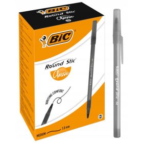 Kemični svinčnik BIC Round Stic Classic Črna 60 kosov