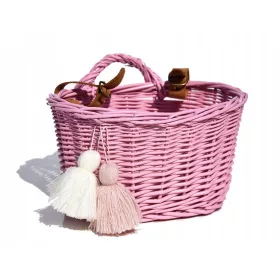 Mini košara za kolo za otroke Pink Original