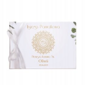 Spominska knjiga IHS Komunije Z Imenom + Trak