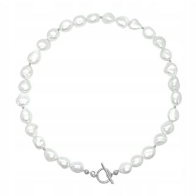 SREBRNA ČOKER OGRLICA -925- NARAVNI BISERI