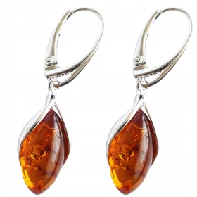  Uhani Eridan 3,7 cm rjavi