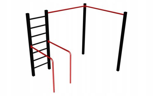 STREET WORKOUT PREČNA PALICA ZA VLEKE IN DIP PALICE