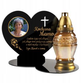 Podstavek s posvetilno svečo nagrobnik FOTO