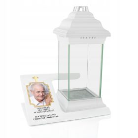 Svečnik za grobove s personalizirano sliko