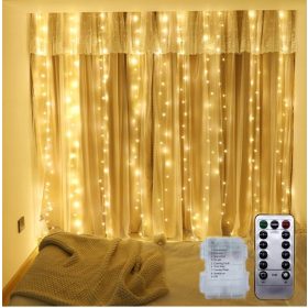 LED Božična zavesa 3x3m z baterijskim napajanjem