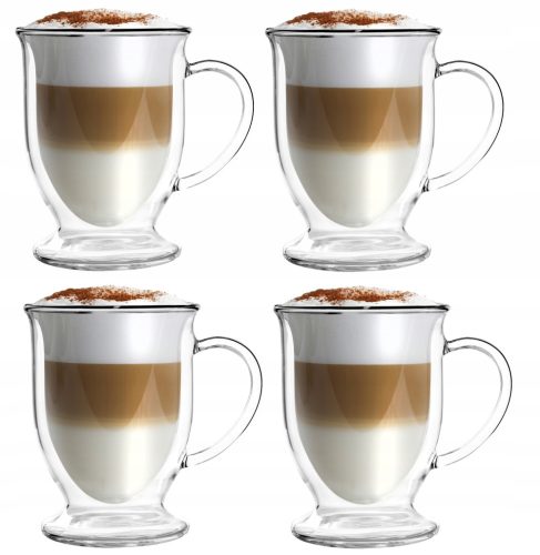Vrhunski set kozarcev Vialli Design za kapučino 250 ml - 4 kos