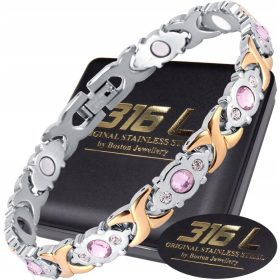   MAGNETNA ŽENSKA ZAPESTNICA IZ PRAVEGA KIRURŠKEGA JEKLA ZDRAVJA