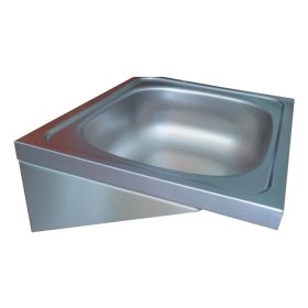   Gastronomska pomivalna korita, nerjaveče jeklo, z montažo na steno