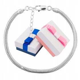 Srebrna zapestnica Mennica Bydgoska, 20 cm, iz 925 srebra