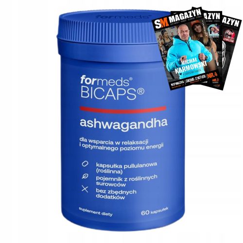 BICAPS Ashwagandha 10% - 60 kapsul za boljši spanec in večjo odpornost