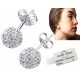  925 SREBRNI UHANI KROGLICE S CIRKONIJEM SWAROVSKI BARVE SREBRO 925