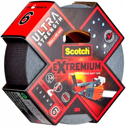 SCOTCH EXTREMIUM ULTRA STRENGTH 25m X 48mm Črna Tašča za Popravila