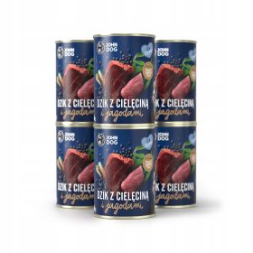 John Dog mladič divje jelena govedina jagode 6x400 g