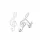  Srebrni uhani v obliki visokega ključa Astyle. 925