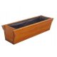 Balkonska lesena škatla za rože 48x22x17,5 cm - vrtna dekoracija
