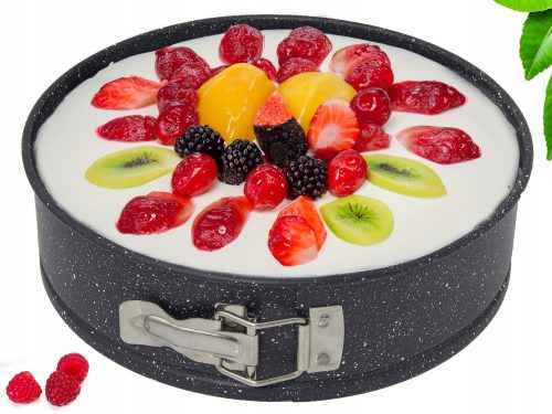 TORTNA POSODA ZA PEKO 28 x 28 cm, NELEPLJIVA POKROVNA PLASTIKA MARMOR 28