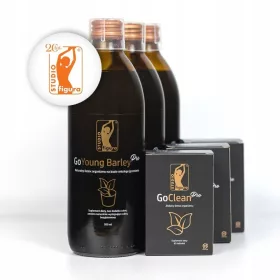   ČISTILNI SET razstrupljevalna tekočina z mladim ječmenom 500 ml + 60 tablet - razstrupljanje, podpora prebavi in zdravje črevesja