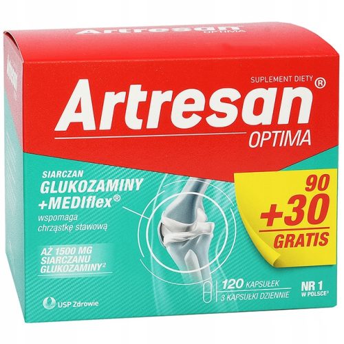 Artresan Optima - Optimalen prehranski dodatek za podporo sklepov, 120 kapsul