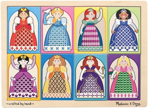  MELISSA DOUG PRINCESKA PUZZLE Z OKENCI