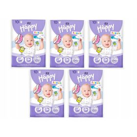   Bella Baby Srečna otroška jednokratna oprsnica iz blaga Večbarvna 10 kosov