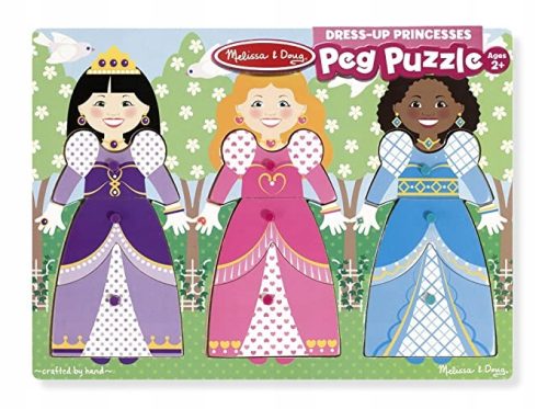  MELISSA DOUG PRINCESKA PUZZLE PUZZLE Z ROČAJEM